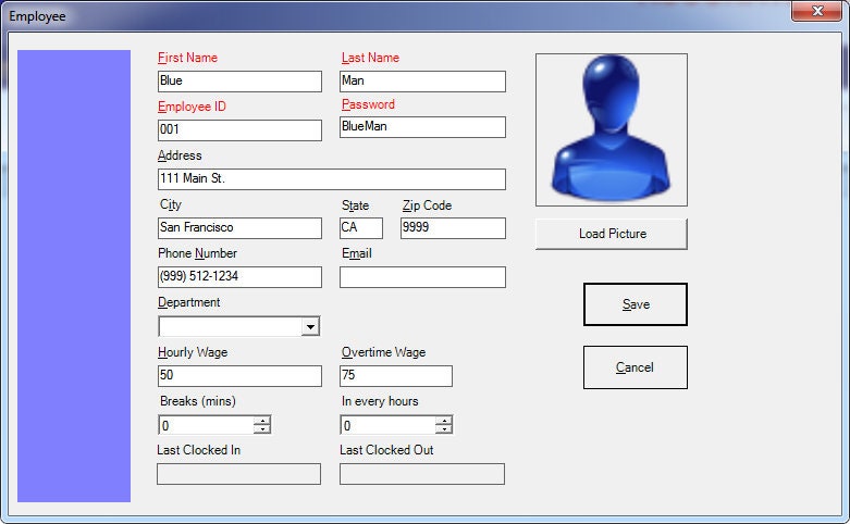 Employee Time Clock Software and Reporting System for Microsoft Window ...