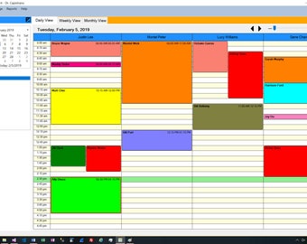 Business Client Appointment Scheduling Software for Windows Calendar Date Schedule Planner Salon Customers