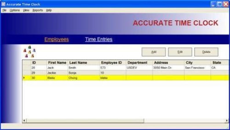 Employee Time Clock Software and Reporting System for Microsoft Window ...