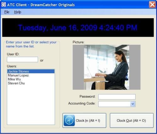 Employee Time Clock Software and Reporting System for Microsoft Window ...