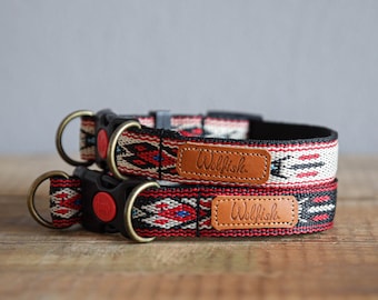 Collar salvaje.Collar de nailon para perros.Collar con hebilla de seguridad.Collar con hebilla de plástico.Collar deslizante.Collar de medio estrangulamiento. Entrenamiento de obediencia. Cuello ajustable