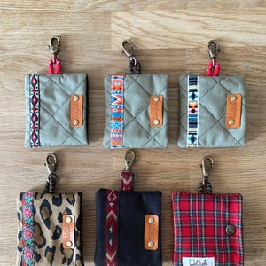Poopbags holder for dogs. Dogs bags case. Fabric poopbag. Accessories for dog walking. Dog bag holder.