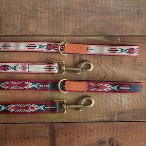 Wild leash. Nylon leash.Dog walking lead. Southwestern leash. Hiking leash. Multifunction lead. Brass hardware leash. Leash for dogs