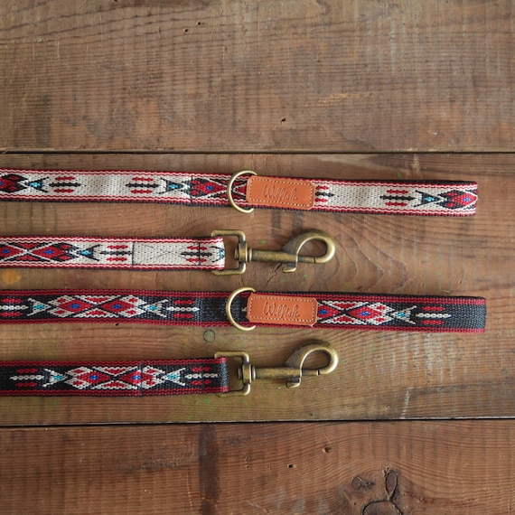 Wild leash. Nylon leash.Dog walking lead. Southwestern leash. Hiking leash. Multifunction lead. Brass hardware leash. Leash for dogs