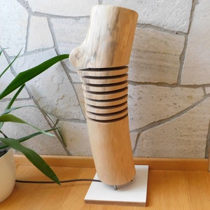moderne Baumstammleuchte Wohndeko Lampe Tischlampe Stehlampe Bodenlampe Holz LED Designerlampe Fernbedienung