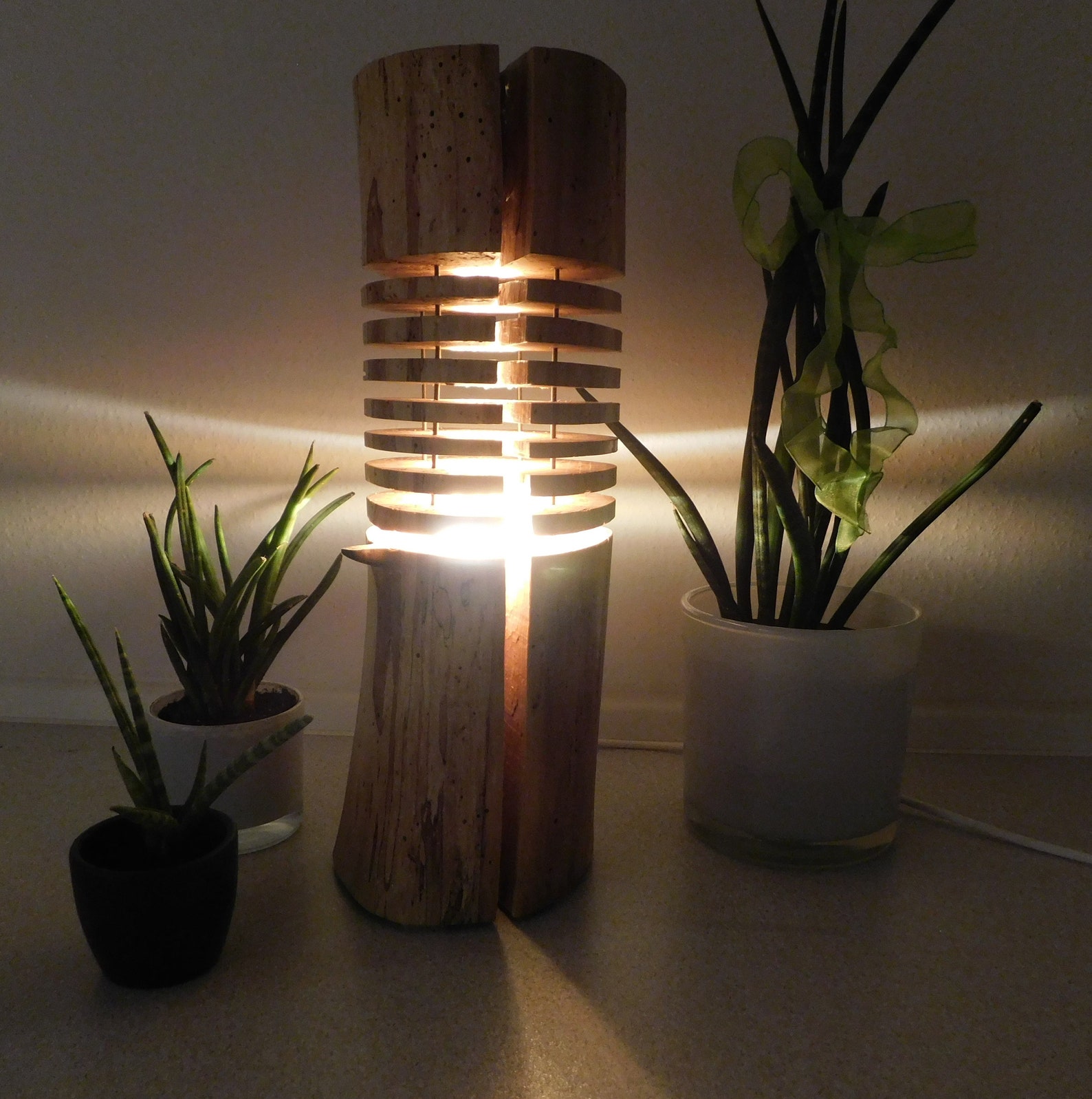Tischlampe Holz Lampe LED Stehlampe Designerlampe | Etsy