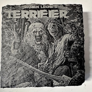 Senaste Terrifier Art Clownen State Laserplattor, Set om 4 st.