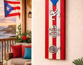 Taino Puerto Rico Wall Plaque w/ Petroglyphs