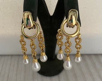 Boucles D'oreilles Vintage Remy Dis Paris émaillées - Made In France
