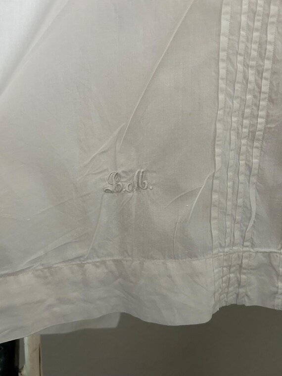 Antique Victorian pin tucked and insertion Val lace blouse main image 0