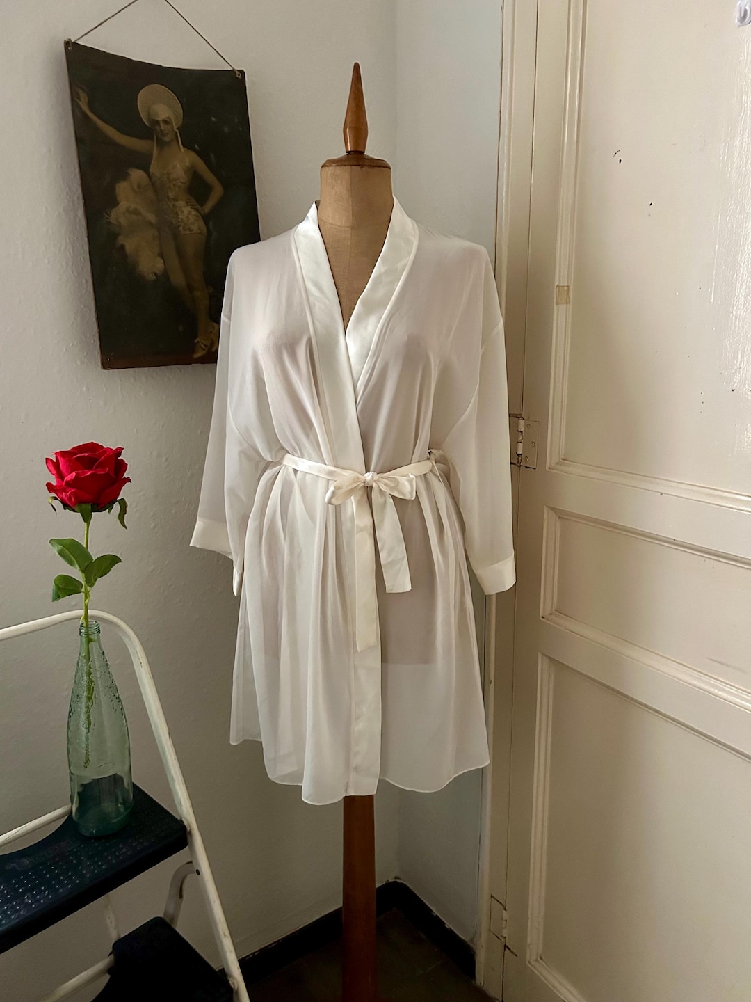 Robe Lise Charmel Bleu Taille M – Made In France – Neuf Avec étiquettes – Longueur Genoux