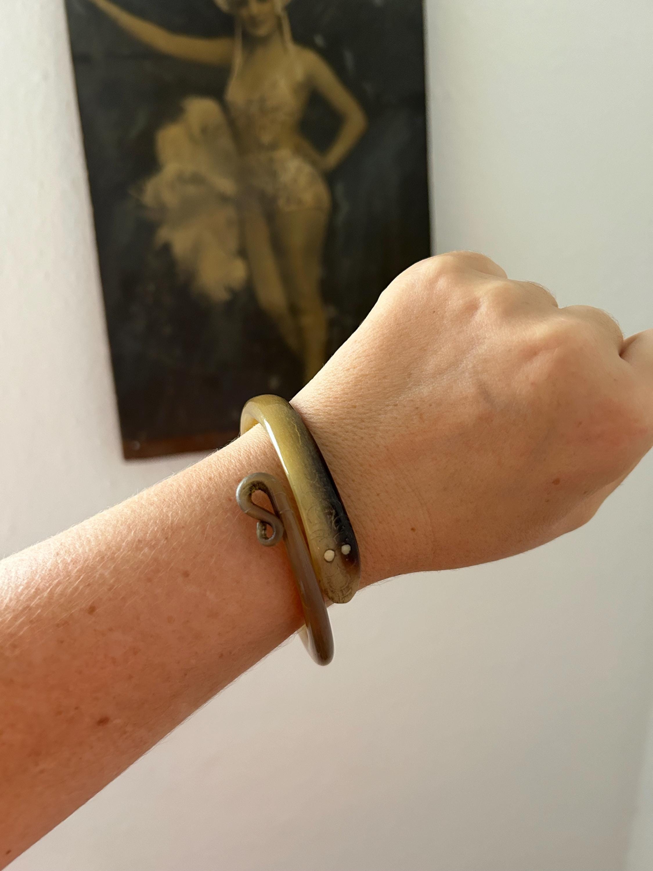 Vintage Whiting & Davis Snake Bracelet - Etsy