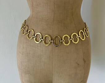 Multi-Link Gold Chain Belt Double D Design KALIONE Women main image 4