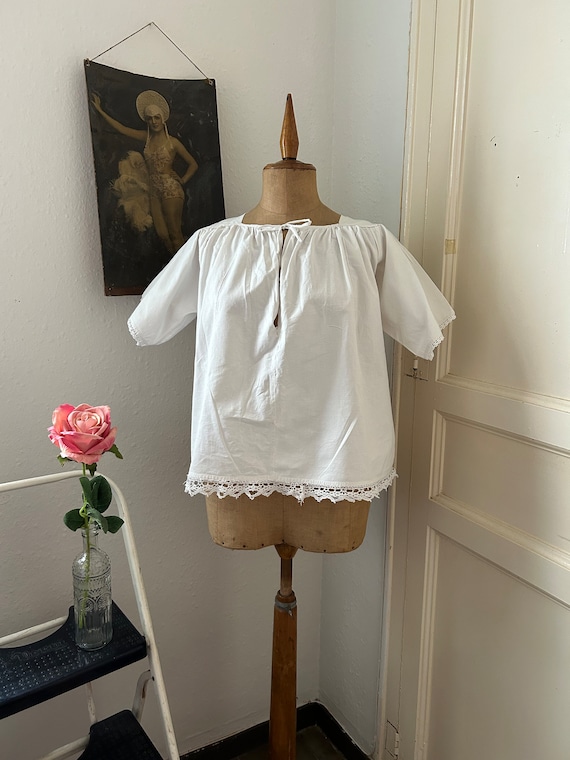 smock top white