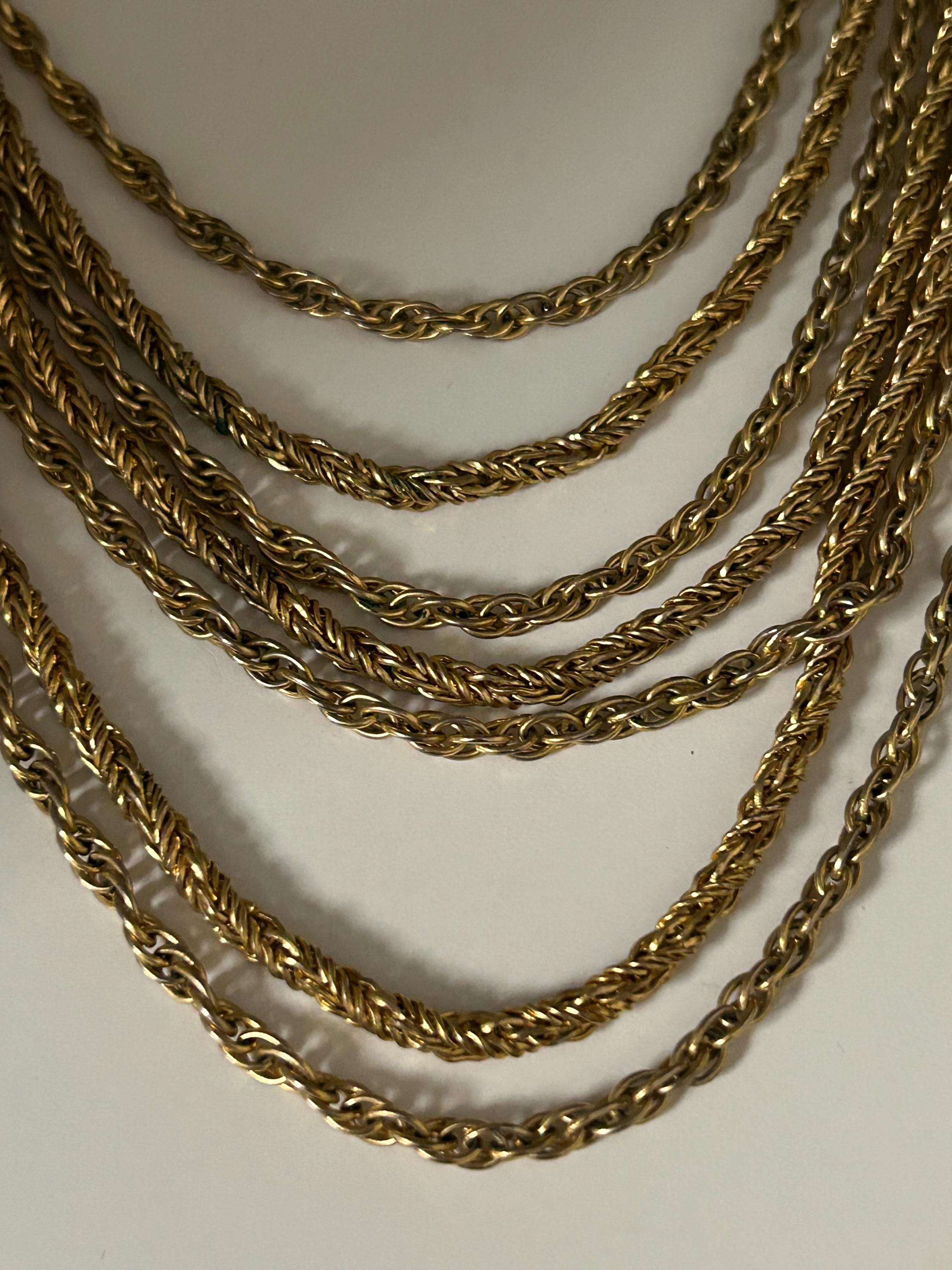 アクセサリー christian dior rope chain necklace Vintage Dior Rope Chain Necklace | Gadelles Vintage