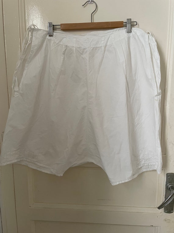 Antique White Cotton Bloomers with Dotted Embroid… - image 7