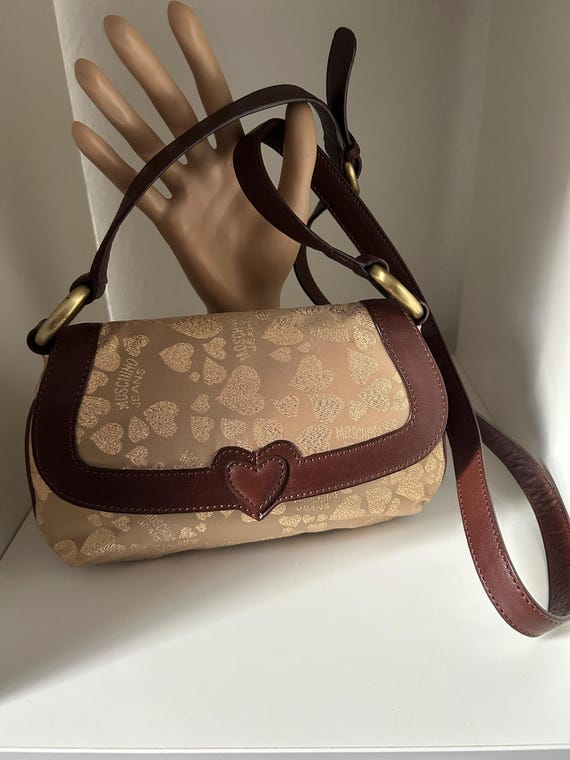 Vintage Moschino Jeans Gold Hearts Crossbody Bag - Etsy