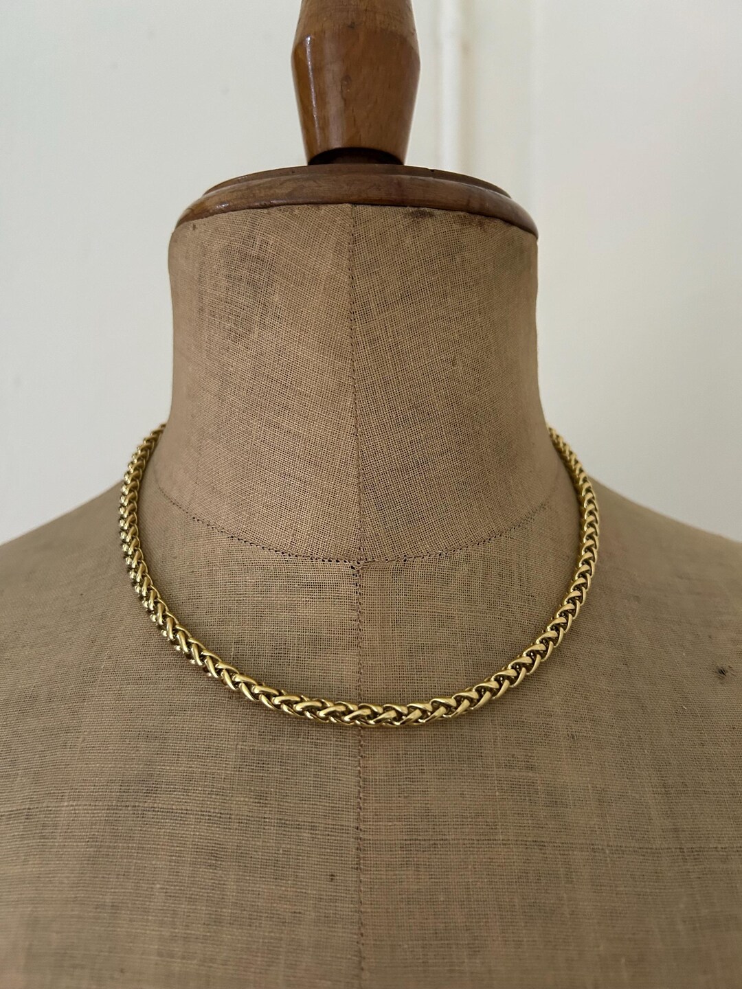 90s Rope Chain Vintage 90s Gold Plated Rope Chain Layering Collar Necklace - Etsy