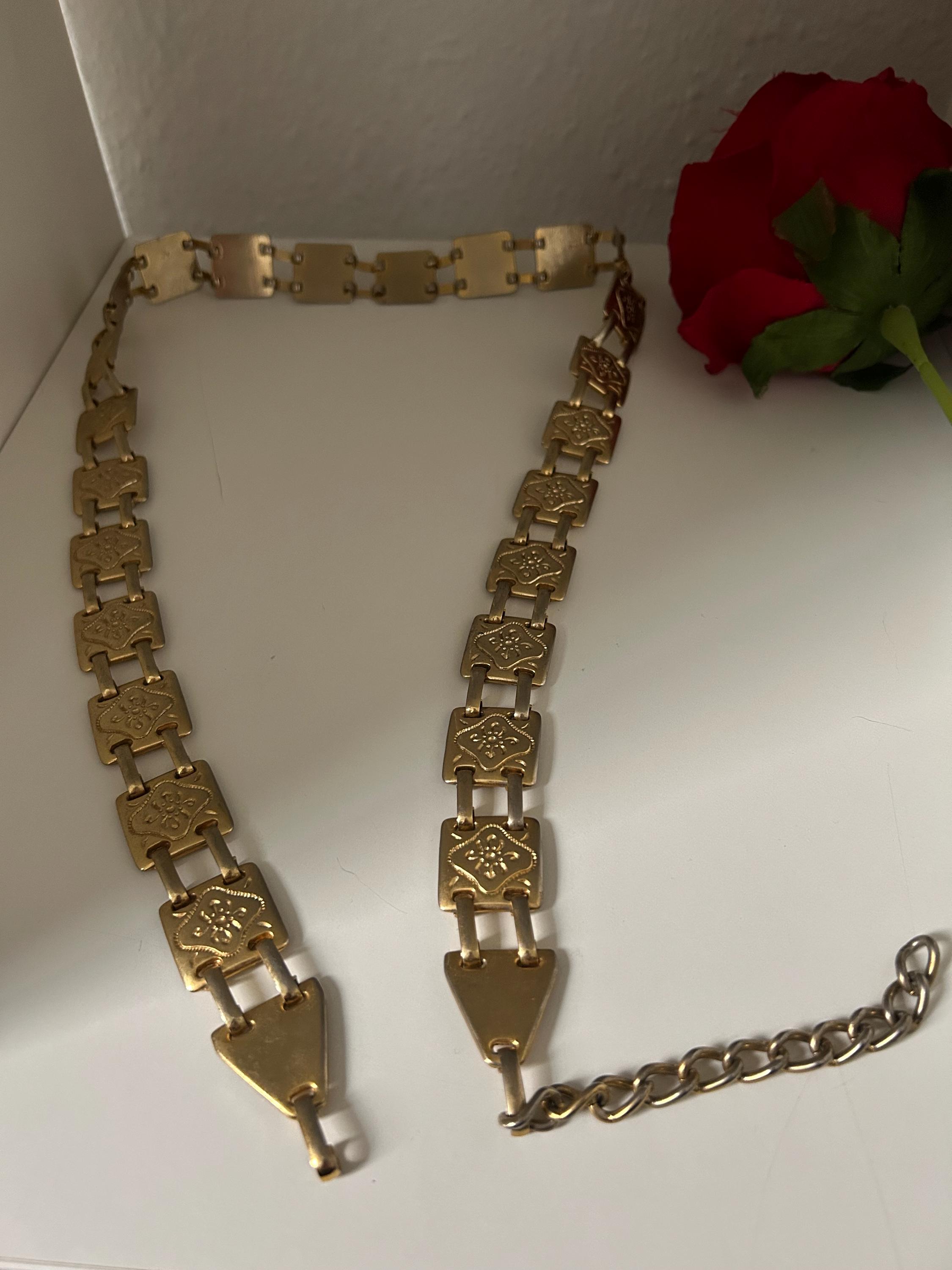 Vintage Retro Heavy Gold Multi Chain Belt Antique Body Chain Belts Women New Alloy Heavy Industry  main image 4