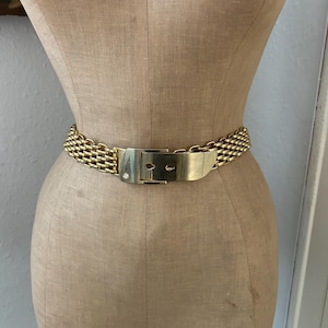 Vintage NOS Gold Tone Equestrian Horseshoe Charm Chain Link  display picture 1