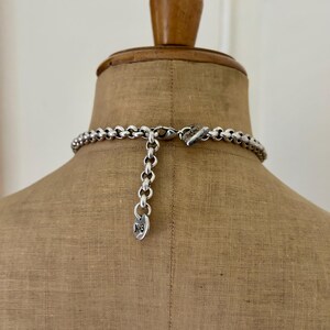 Vintage Uno de 50 Nº 3 Silver Plated Festoon Collar Fringe Necklace Made in Spain image 6