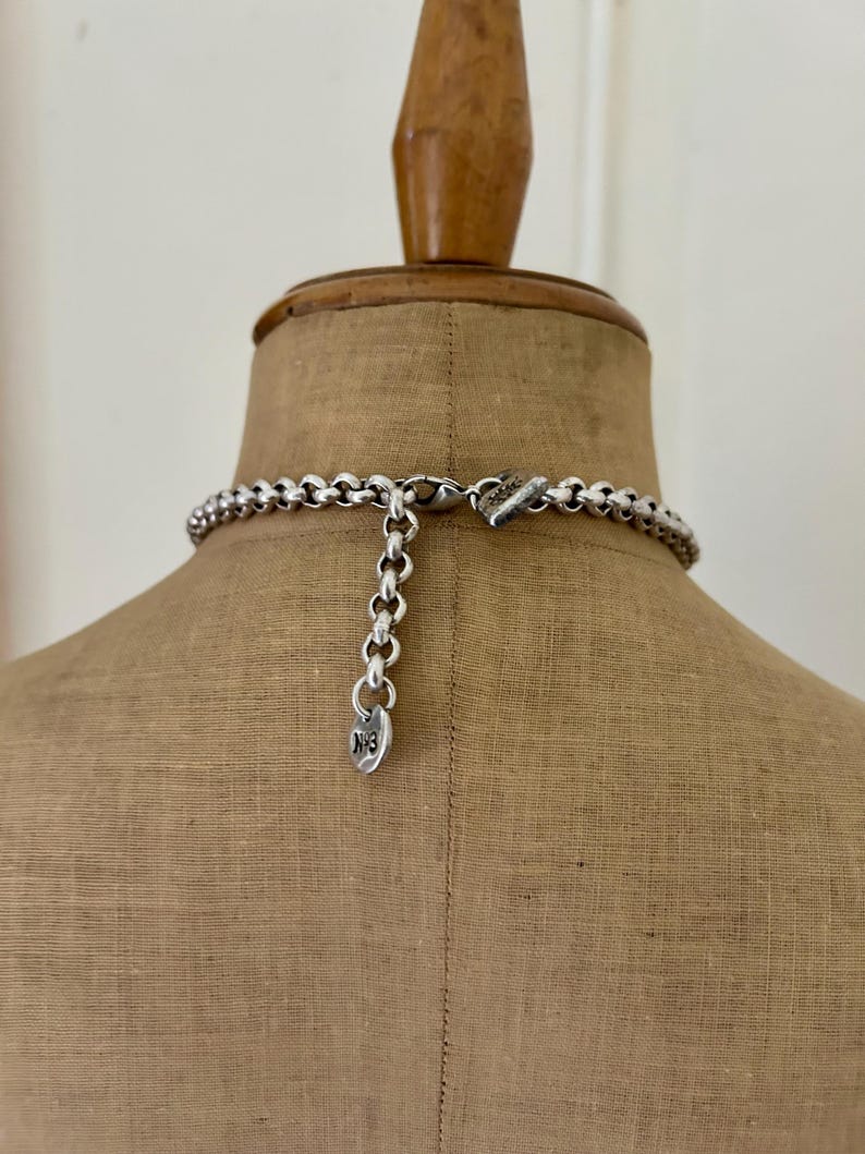 Vintage Uno de 50 Nº 3 Silver Plated Festoon Collar Fringe Necklace Made in Spain image 6