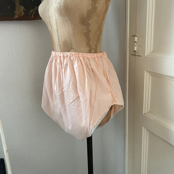 Vintage 1930s Orange Creamsicle Cotton Bloomers Size Large to XL