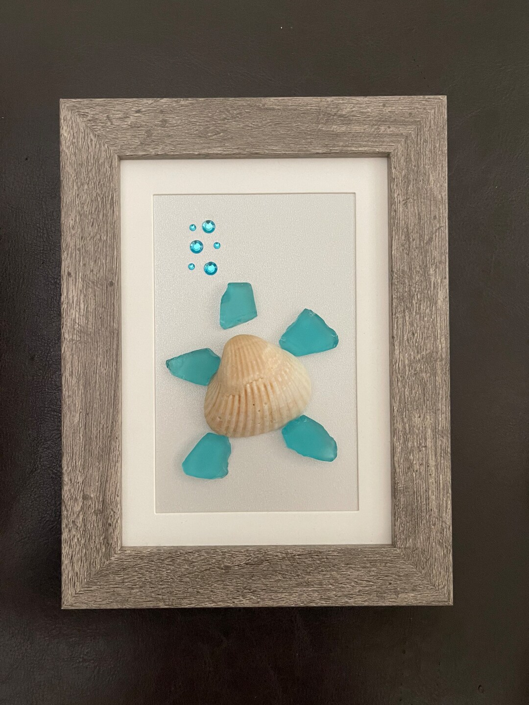 Turtle Sea Glass Art - Etsy