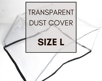 Premium Transparent Typewriter Dust Cover - Size L, Dust and Water Resistant, Premium Quality, Handmade, Limited Edition