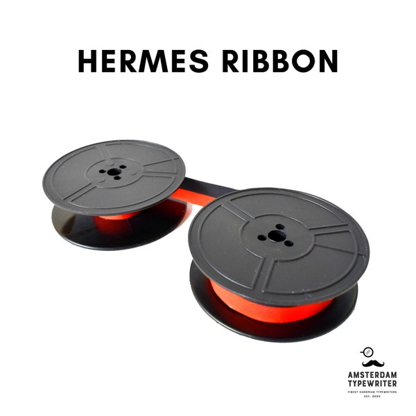 1+1 GRATUIT, Ruban de machine à écrire HERMES - Noir ou Rouge/Noir, Hermes 2000, Hermes BABY, Hermes 3000, Hermes Media 3, Hermes Rocket