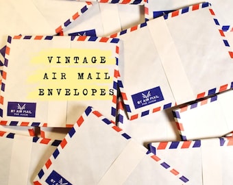 Vintage Air Mail Envelopes - A5