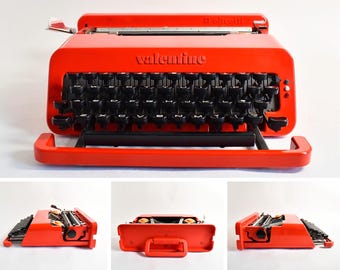 象徴的な1970年製オリベッティ バレンタインSタイプライター - Etsy 日本