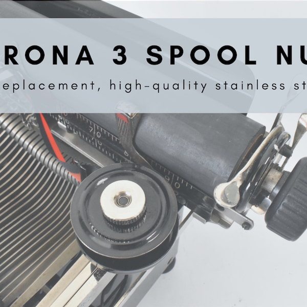 Replacement Spool Thumb Lock Nut Corona 3 Folding Typewriter, Your typewriter will not work without the 2 Lock Nuts