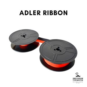1+1 FREE! ADLER Typewriter Ribbon - Black or Red/Black