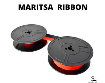 2x MARITSA Typewriter Ribbon - Black or Red/Black