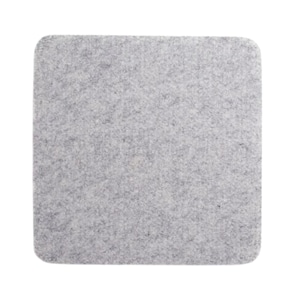 May include: A grey felt coaster, ideal for protecting surfaces from scratches and heat.