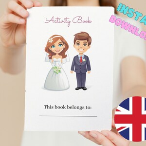 Kinder Aktivitätsbuch Hochzeit / Malbuch / Hochzeit Gastgeschenke / Farbbuch