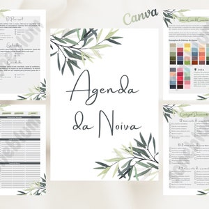 Agenda de Noiva para Imprimir. Agenda de Casamento. Download Instantâneo
