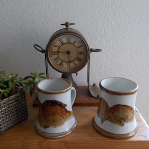 Handmade Artisan Ceramic Ombre Coffee Cups - Set of Two