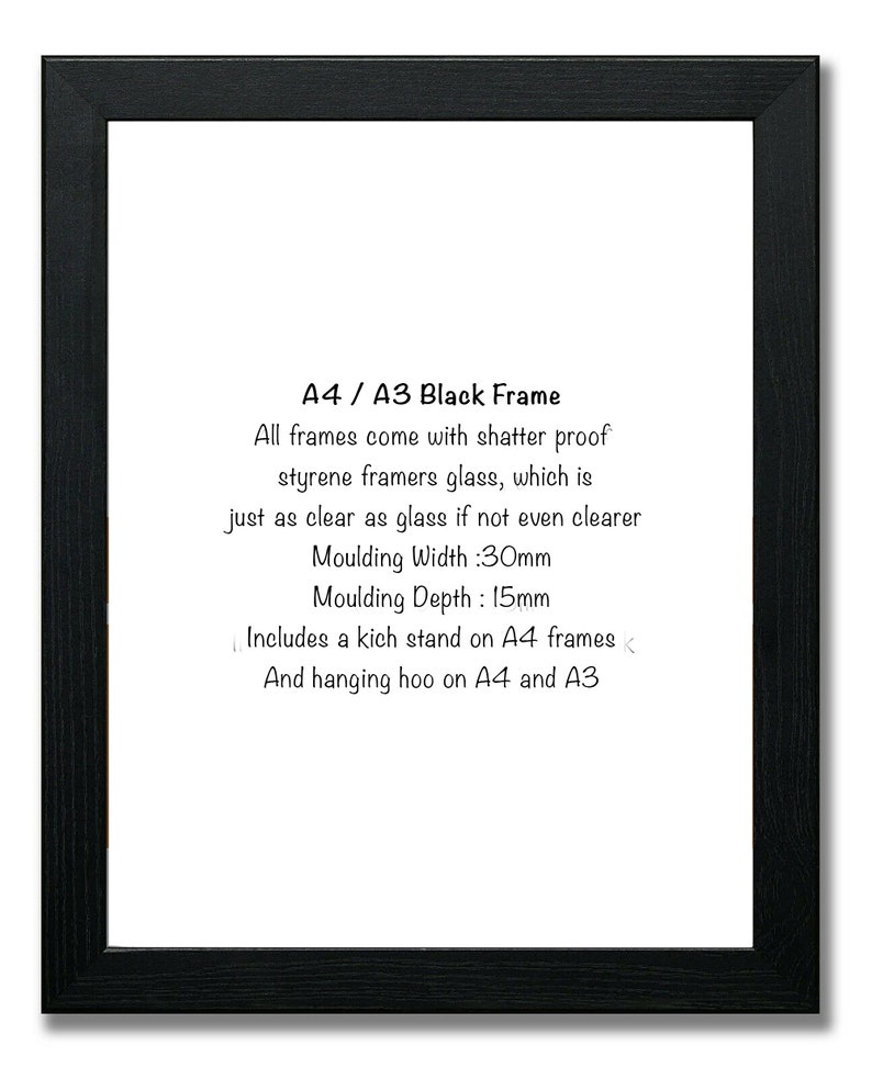 A4 & A3 Framing Service Etsy