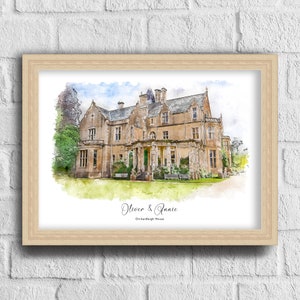 Personalisiertes Hochzeitsgeschenk, Hochzeitsort Illustration, Einzigartiges Hochzeitsgeschenk, Hochzeitsandenken, Personalisierter Hochzeitsdruck, Hochzeitsdruck