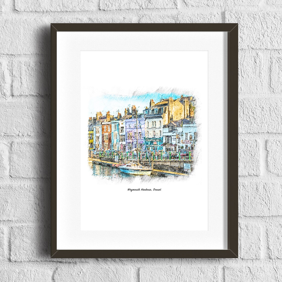 Weymouth Dorset Art Print Weymouth Quay Poster Art Print | Etsy