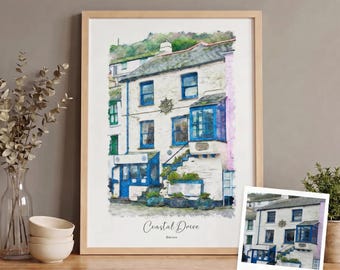 Custom Watercolor House Portrait,Personalized,Housewarming Gift, Portrait,Watercolor House Painting, First Home Gift,Realtor, Closing Gift