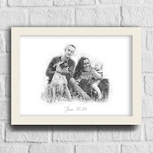 Custom Pencil Portraits Sketch From Photo Custom Pencil Drawing Portraits Drawing with Pencil Personalised Portraits Color Pencil