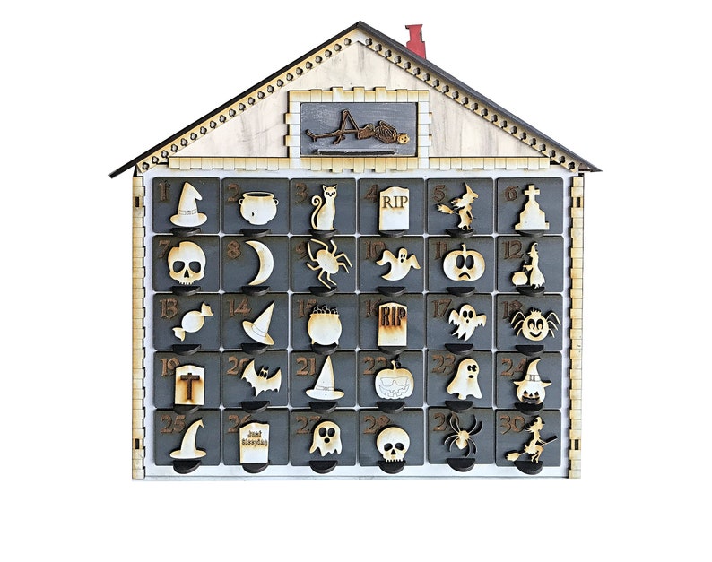 Halloween Advent Calendar 31 Day Countdown to Spooky Time Etsy