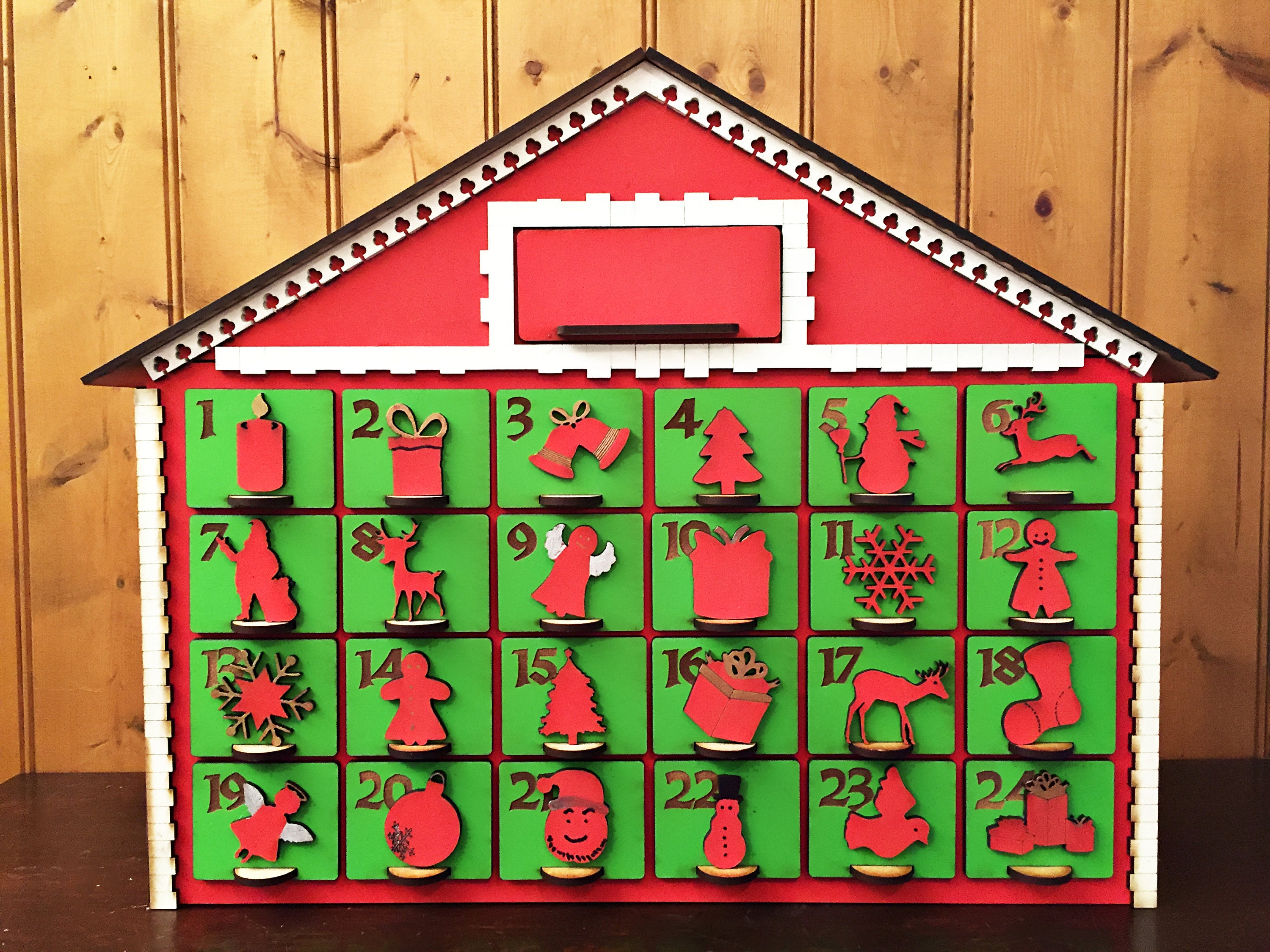 Extra Large Reusable Advent Calendar Can Decorate Yourself Etsy