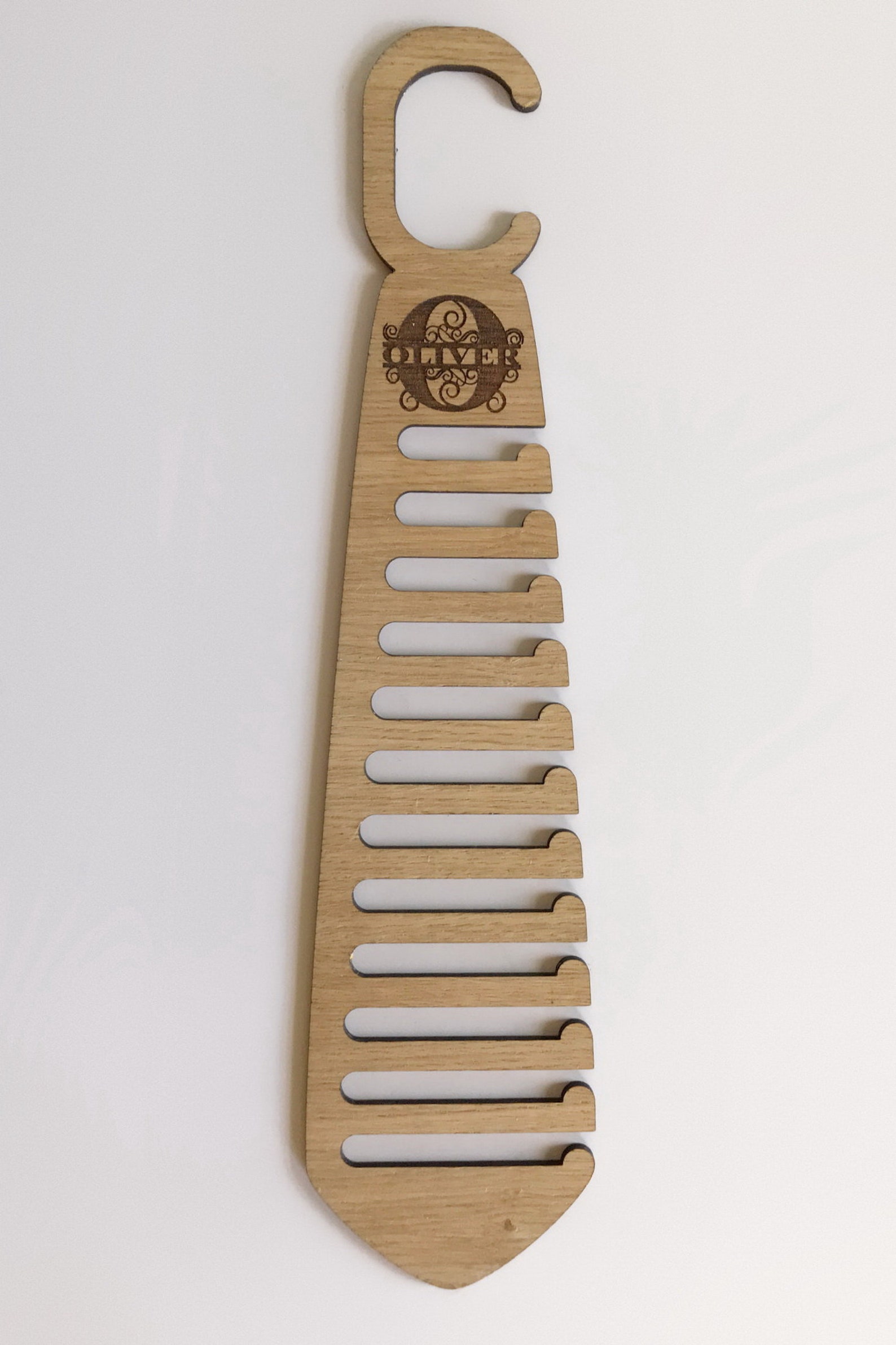 Personalised Tie Hanger Tie Rack. Add a Name or Monogram. Etsy