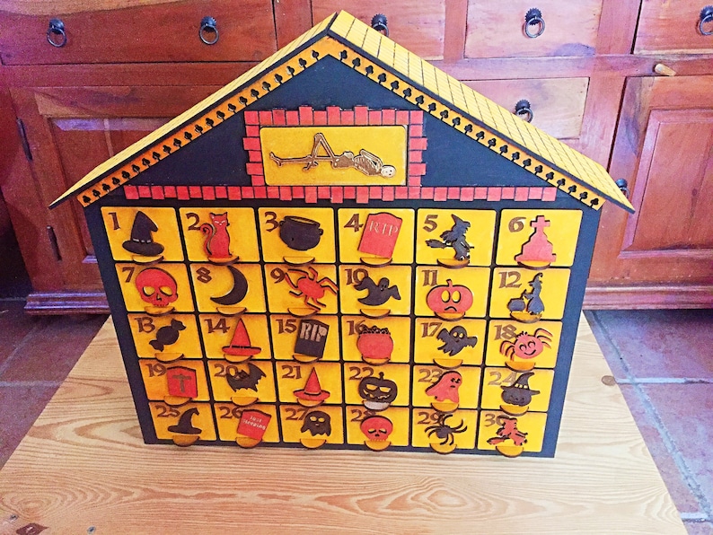 Halloween Advent Calendar 31 Day Countdown to Spooky Time Etsy