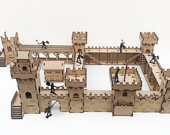 Deluxe Large Wooden Castle Kit That Will Transport Your Child to Another Time