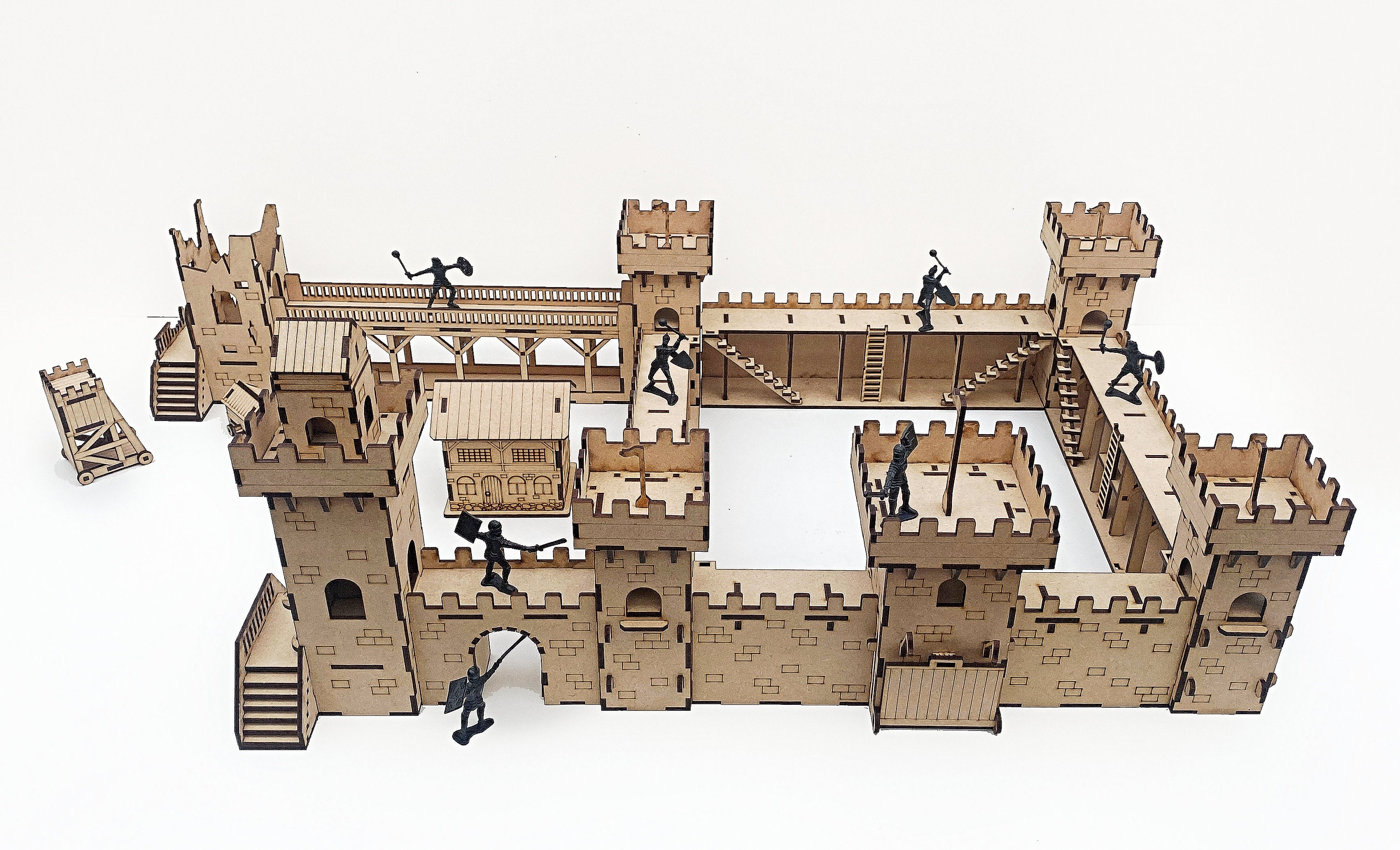 thumbnail image 2 of Aazon.co: Curious Kingdo Castle Playset For Kids Ages 3-9 - Build Your Own Castle With Extra... 2 of 12